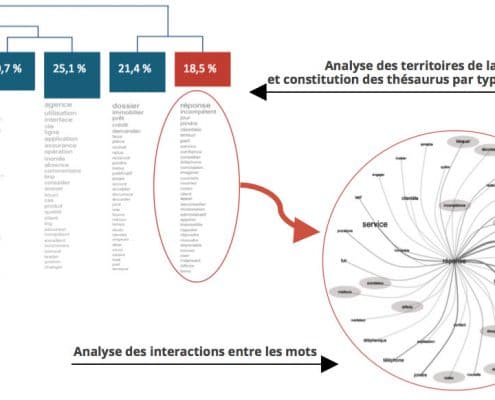 Analyse des territoires de langage à l'aide des AFC et constitution des thésaurus par persona